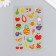 Plastic sticker "Fruits" with gold 10.2x20.5 cm