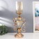 Summary metal, glass per 1 candle "Extraordinary Cup" Gold 55x14x23 cm