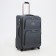 Small suitcase 24 "On the zipper, code castle, with extension, the color is gray