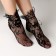 Carnival accessory, socks, black, lace