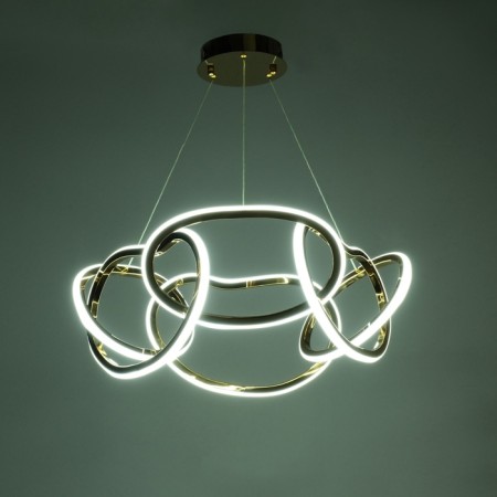 Lamp with PDU "Martin" LED 90W 3000-6000K gold 60x60x27-127 cm-4
