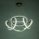 Lamp with PDU "Martin" LED 90W 3000-6000K gold 60x60x27-127 cm