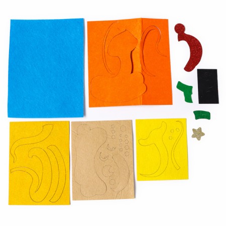 Application from felt for the New Year "Fun Snake", a New Year's set for creativity-2