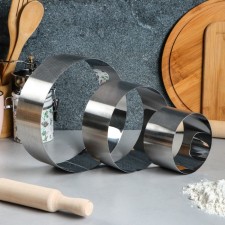 A set of baking forms and calculation 
