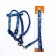 The set of stitched "flowers", leash 120 x 1 cm, OG 23-35 cm, dark blue