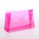 Cosmetic bag with a zip-butter, raspberry color