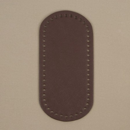 Donce for a bag, oval, 25 × 12 × 0.3 cm, brown color-1