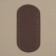 Donce for a bag, oval, 25 × 12 × 0.3 cm, brown color