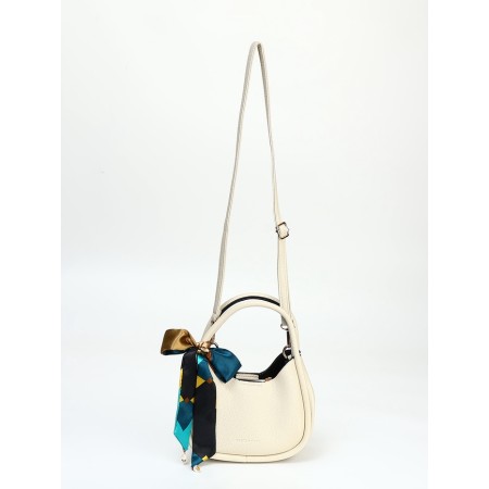 Bag Female Tout with zipper, white color-1