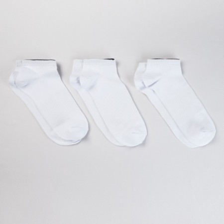 A set of men's socks - 3 pairs, white color, size 27-29