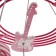Chandelier 86204/5 E27 40W Pink 59x54x27-107 cm Bayerlux