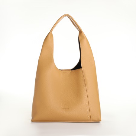 Bag Women's bag 2 in 1, on the button, cosmetic bag, mustard color