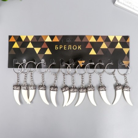 Breek Metal "Fang" White 4.3x1.5 cm-4