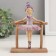 Polystone souvenir "Little ballerina behind the machine" Violet 12.5x7x16.5 cm
