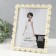 Photo frame 4152 20x25 cm "Pearls" plastic, col. white