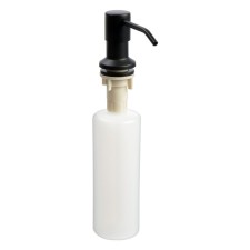 ACCOONA A185F liquid soap dispenser, 400 ml, mortise, black/matte