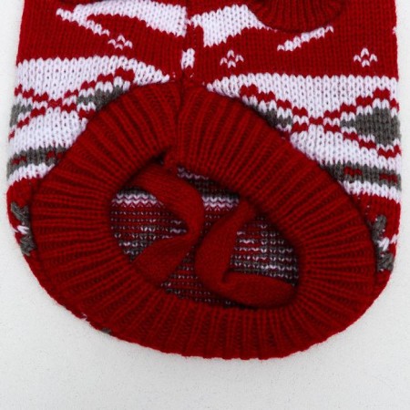 Sweater "Running Deer", M (DS 26, Osh 26, OG 28-46 cm), burgundy-8