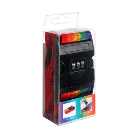 A belt for a suitcase or bags with a code lock of tundra, mix-9