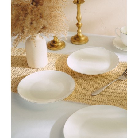 Sl Home “Cascon” plates, d = 20 cm, set 2 pcs, bone porcelain, white-9