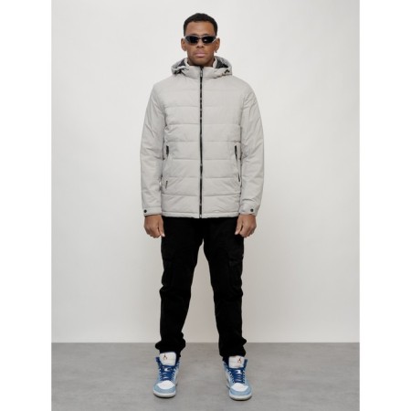 Male spring jacket, size 54, light-gray color