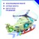 The Jimi helicopter, light and sound, works from batteries, color mix