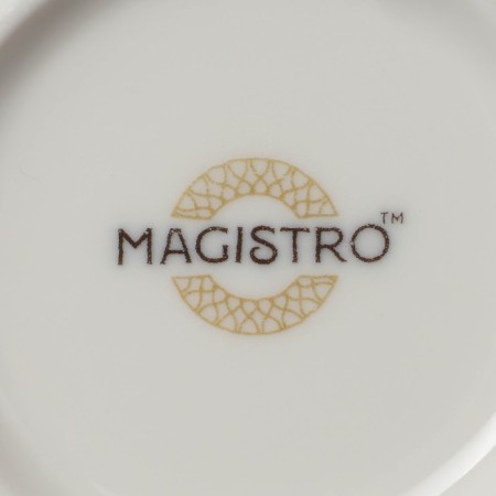 Porcelain salad Magistro la Perle, 600 ml, D = 15 cm, white color-5