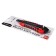 Chancellery knife 18 mm, plastic, autofixer, rubber inserts, TOP