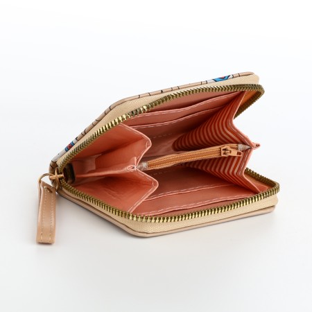 Children's wallet with lightning, beige color-4