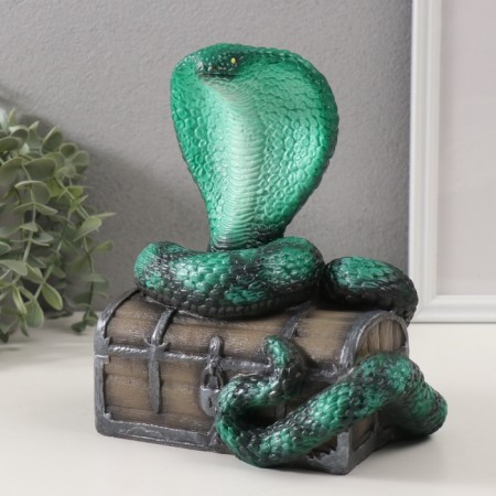 New Year's figure "Cobra on the chest" 20 x 17 x 12 cm.-1