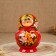 Matryoshka "cutie", red, 10 puppet, suite