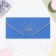 Money envelope "Happy Birthday!" Blue, soft-tach, embossing, 19 x 9 cm