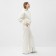 Women's costume (sweatshirt/pants) is launched, cream color, rr m (44-46)