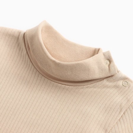 Baby turtleneck, beige color, height 68 cm-1