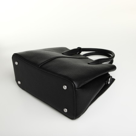 Women's bag on magnet Textura, average size, black color-5