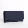 Women's wallet on the button, blue color