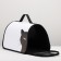 Bag - Frame -40 x 25 x 25 cm, white with a cat
