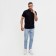 T-shirt (Polo) Male Minaku Regular Fit: Black Color, Rr. 52