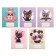 Notebook of 12 sheets in a large cage "Cuties with a bow", cover coated paper, VD-LIK, OFSET block, MIX