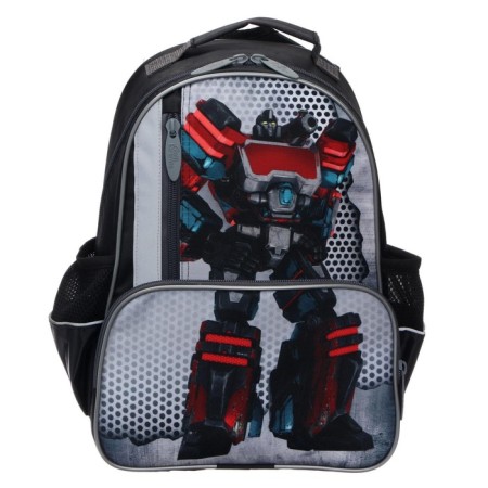 School backpack, 37 x 26 x 13 cm, ergonomic back, Calligrata ORT "Robot"-6