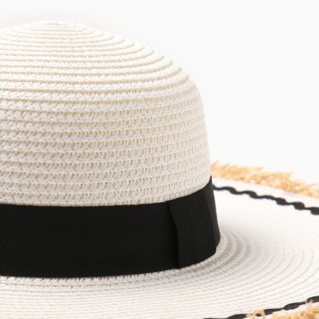 Women's Hat Minaku, central white, rr 58-4