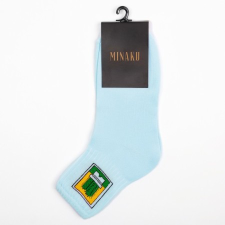 Women's socks minaku "Cactus", blue color, size 38-39 (25 cm)-2