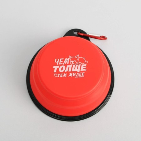 Silicone bowl “the thicker, the nicer”, 350 ml, red, 12.8 x 4.5 cm-6