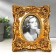 Photo frame Polystone 10x15 cm "Royal pattern" gold 24.5x20 cm