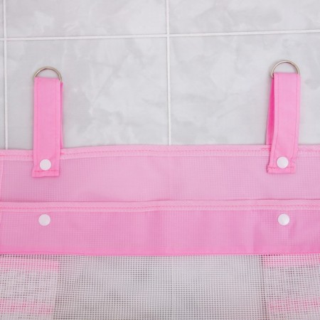 Grid for storing toys in the bathroom, pink color-2
