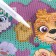 Diamond mosaic, 16x10.5 cm, puppy patrol