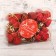 Decoration Christmas tree "bow" (set 10 pcs) 4x3.5 cm, red