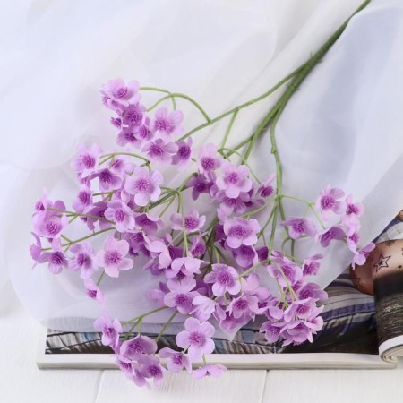 Artificial stained flowers 2x60 cm, lilac