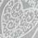 Plastic stencil "openwork heart, gifts" 17x9.8 cm