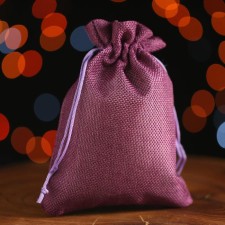 Gift bag from canvases, lilac, 13 x 18 cm