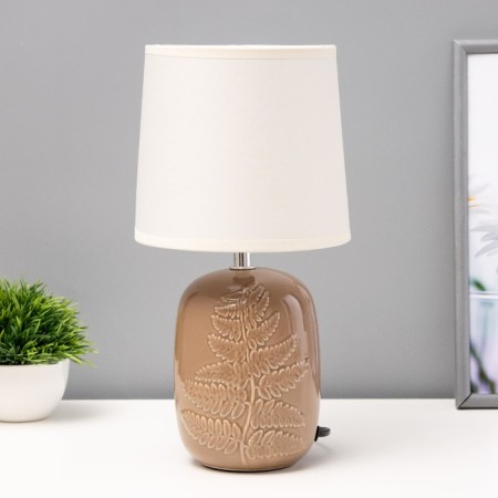 Table lamp "Arizzi" E14 1x40W Cocoa 18x18x33 cm Risalux